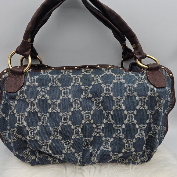 Céline Denim Hobo Shoulder Bag - Picture 12 of 17